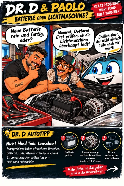 Dr. D und Paolo: Batterie oder Lichtmaschine?