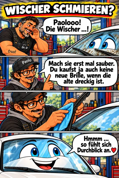 Dr. D und Paolo: Wischer reinigen